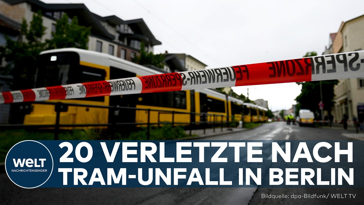 UNFALL IN BERLIN: Zugteil plötzlich aufgerissen! Straßenbahn entgleist in Neu-Hohenschönhausen