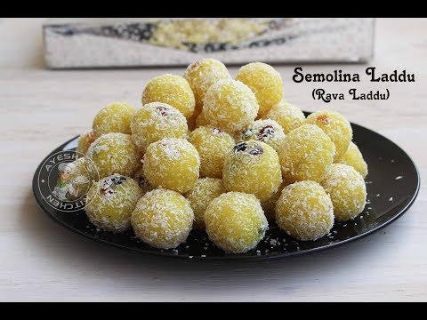Rava laddoo/റവ പാൽ ലഡൂ/Semolina laddu/ semolina milk ladoo / Ayeshas kitchen sweets Video