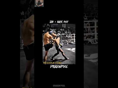 Jab+back fist. #muaythai #kungfu #martialarts #explore #trending #shortvideo #youtubeshorts #reels