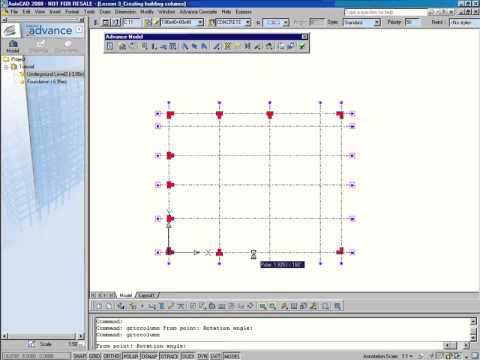 Autodesk Advance Concrete - Konstruktion von Stützen