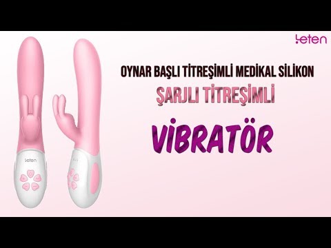 Leten Abby Oynar Başlı Titreşimli Medikal Silikon Şarjlı Titreşimli Vibratör