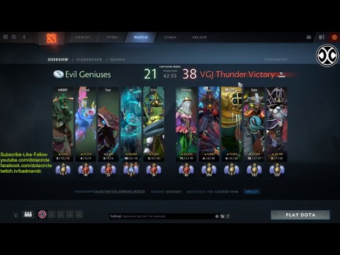 Evil Geniuses vs VGJ Thunder - Game 3 - Galaxy Battles Grand Finals