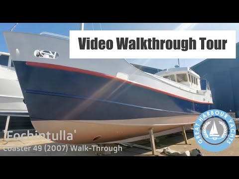 Coaster 49 / Dutch Barge style liveaboard based in Greenock. Walkthrough Yacht Tour. For Sale