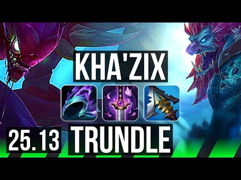 KHA'ZIX vs TRUNDLE (JGL) | 14/2/12, Legendary | EUW Diamond | 25.13
