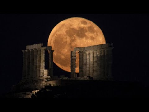 So spektakulär ist der Super-Blutmond aufgegangen
