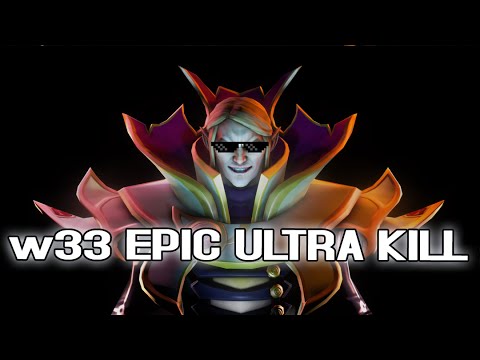w33GOD EPIC INVOKER ULTRA KILL vs. FNATIC DOTA 2 TI6