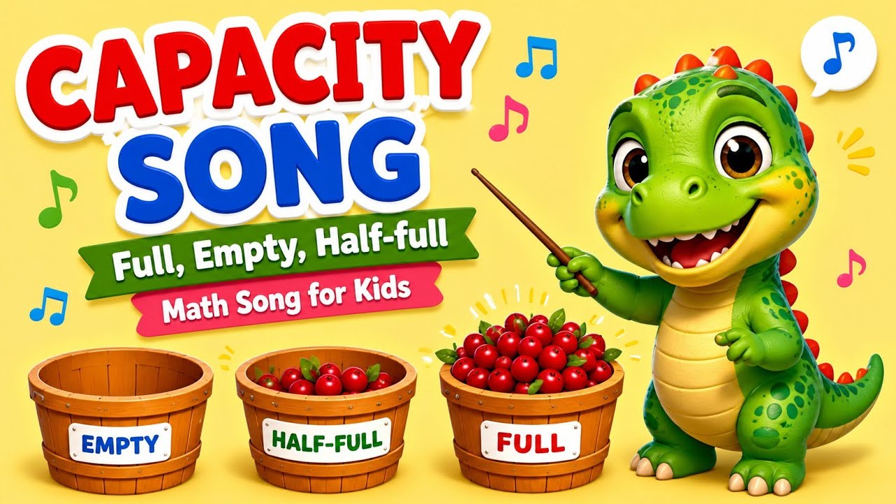 Capacity: Full, Empty, Half-full |Kids song| Preschool Learning| @AMEdunova 