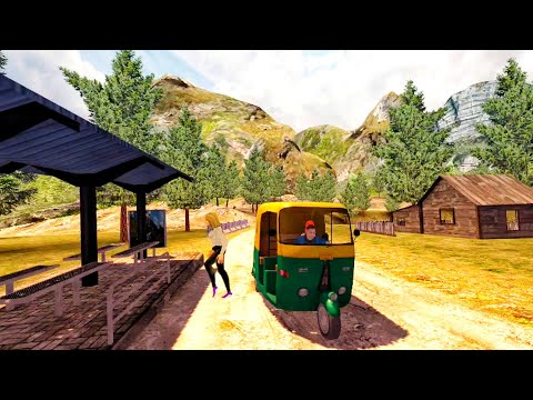 Tuk tuk Driving in Mountains ⛰️ | Offroad Rickshaw | Uber driver | Gameplay #rickshaw #tuktuk #Drive