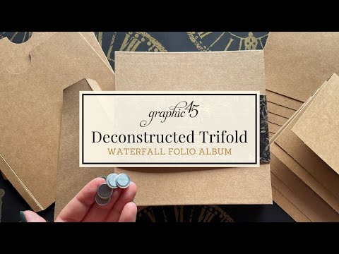 How To Use The Deconstructed Trifold Waterfall Folio Album For Crafting | Waterfall Album