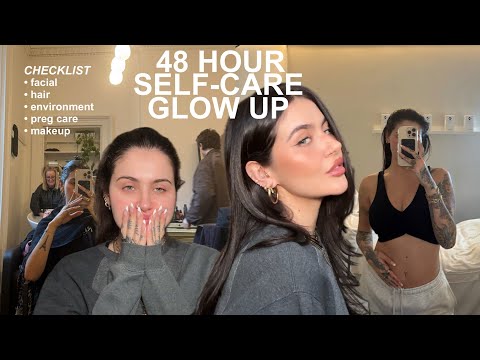 A SELF-CARE GLOW UP (facial, hair, makeup, pregnancy...) | JAMIE GENEVIEVE