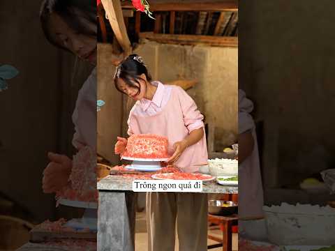 Tếu Làm Bánh Sinh Nhật Xoài Bưởi Tặng Cậu