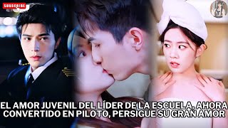 El amor juvenil del líder de la escuela, ahora convertido en piloto persigue su gran amor #películas