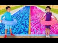 Maddie Vs Kaden Ball Pit Pool Party Pink Or Blue In The Pool