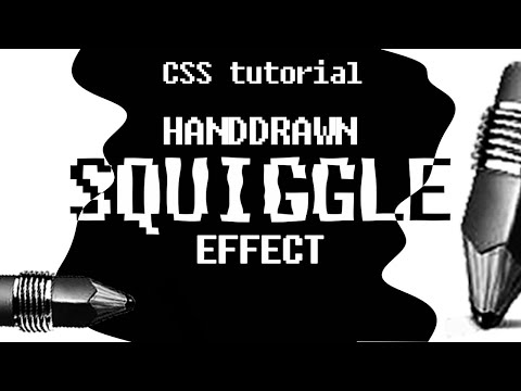 CSS Filters SVG Turbulence Filter Animation CSS3 Creative Menu Hover Effects Squigglevision