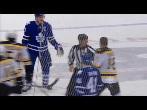Dion Phaneuf vs Nathan Horton - Mar 19th 2011 (HD)