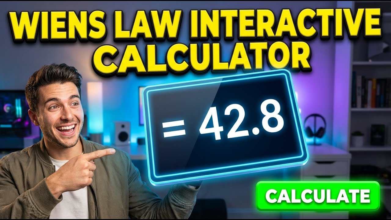 Wiens Law Interactive Calculator