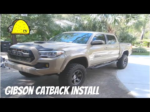 Toyota Tacoma | Gibson Cat back Install (2017 Tacoma)