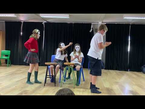 Drama students  learning the techniques of Jacques Lecoq,
