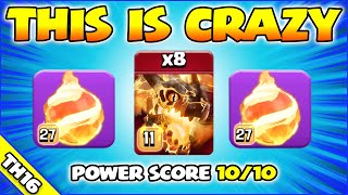 Super Dragons + FIREBALL = WOW!!! New TH16 Attack Strategy (Clash of Clans)