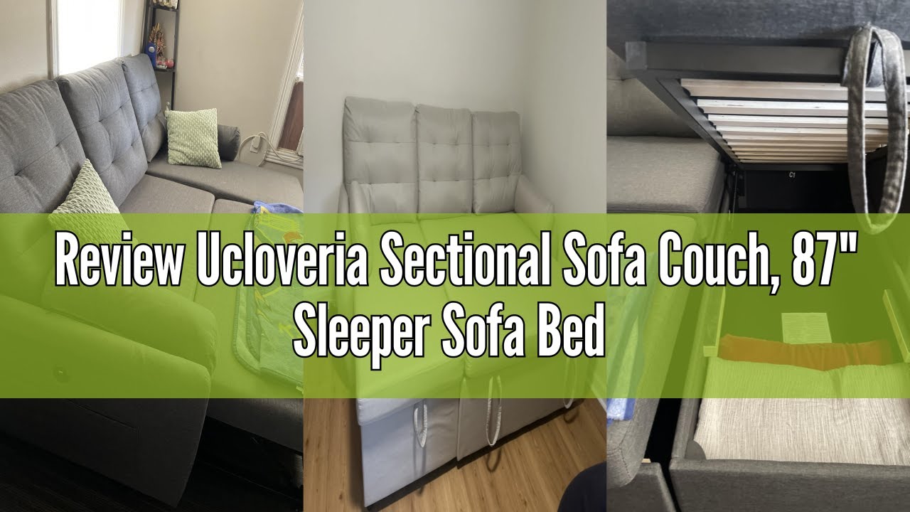 Review Ucloveria Sectional Sofa Couch, 87