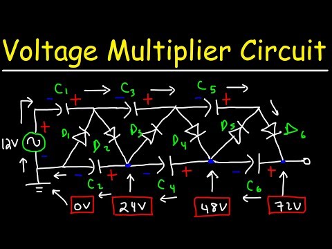 Voltage Multiplier Circuit Using Diodes and Capacitors