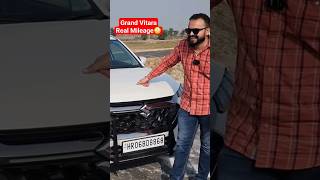 grand vitara mileage #shorts #viral #youtubeshorts #trending #marutisuzuki #grandvitara #hybrid #car