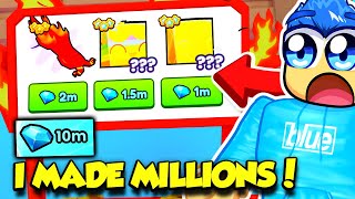 I Made MILLIONS OF DIAMONDS In Pet Simulator 99 TRADING INSANE PETS!