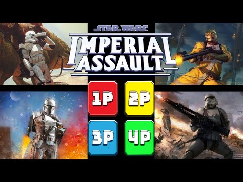 Imperial Assault 4 player 2vs2 Tournament IACP Skirmish Game - Team Songer vs Team J&J