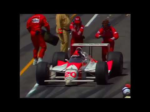 1989 Indy500 | Final pit stops for the leads and final restart