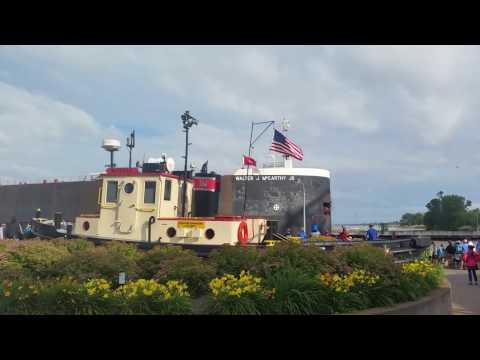 The Walter J. McCarthy JR passing under the Duluth lift bridge