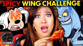 Spicy Disney Trivia Challenge - We Ate Last Dab Xperience Hot Wings | Hot Dumbz #5