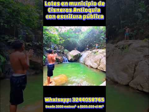 Venta de lotes en Cisneros,Antioquia Con escrituras públicas individual al %100 venta desde 3.000 m²