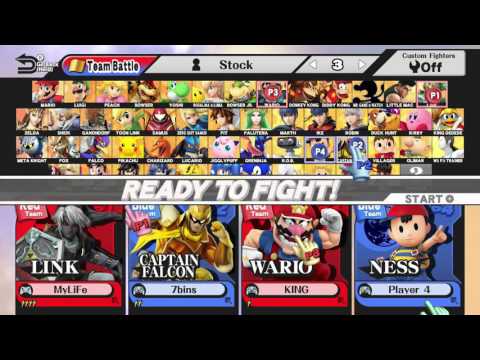 SSB4 doubles @ BZ 23/10: MyLife & King Wario vs 7bins & MJM - LR5