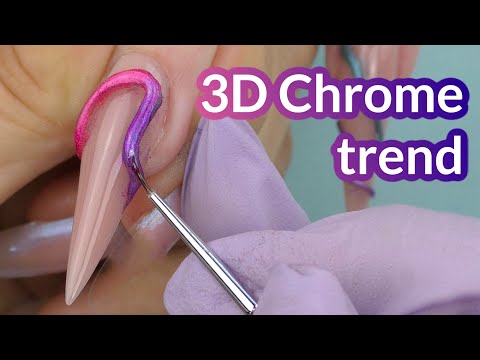 HOT TREND 🔥 3D Chrome Nail Art 😲 New E-file and LED Lamp Review by Lavinda