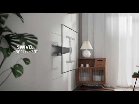 Ultra Slim Full Motion TV Wall Mount for Most 43"-90" TVs - PrimeCables®