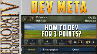 [EU4] What is the Dev Meta and how to use it to pay 3 points to dev? | EU4 ABC