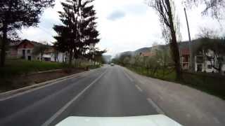 preview picture of video 'Bosnian road M-18 (04. Olovske Luke village - Olovo town)'