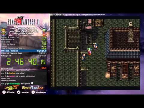 [Speedrun] Final Fantasy VI any% - 4:56:04 RTA (2/3)