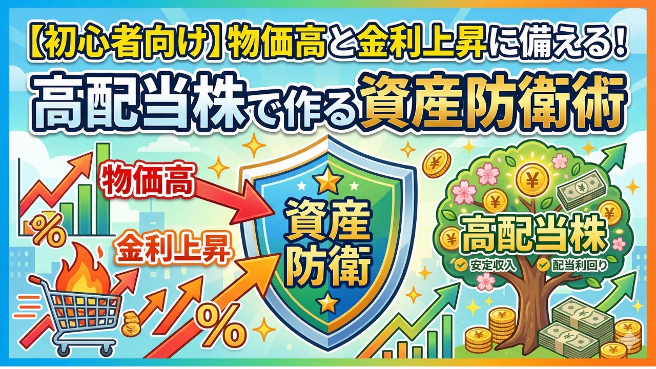 【投資初心者向け】物価高と金利上昇に備える！高配当株で作る資産防衛術