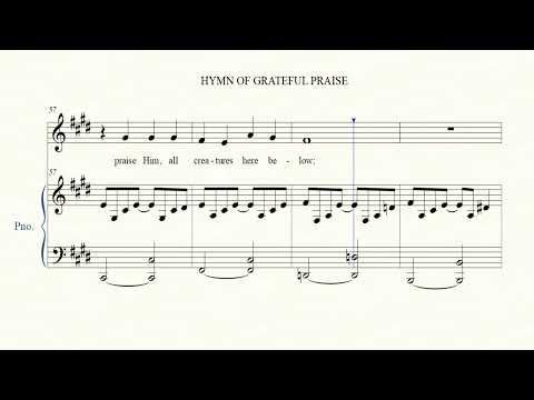 Hymn of Grateful Praise [SATB] | Alto with Accompaniment