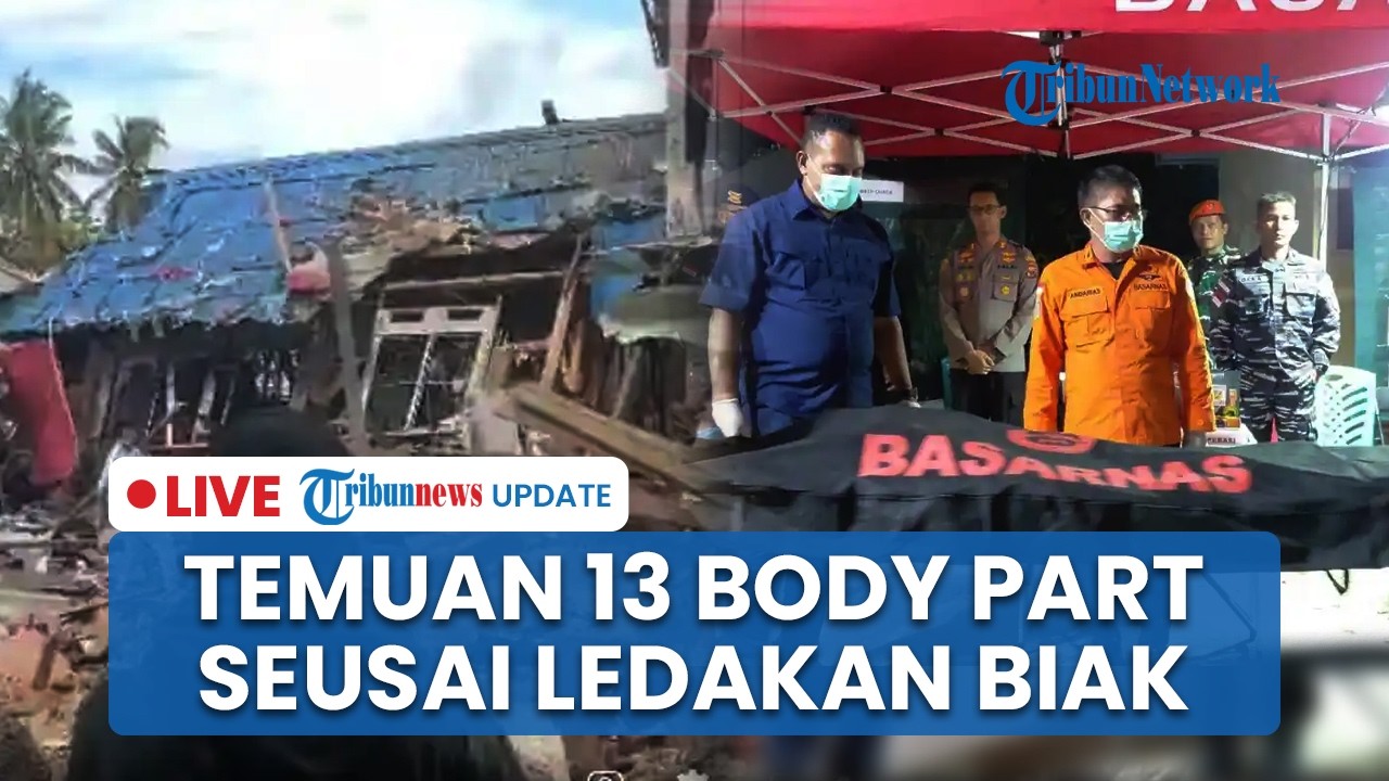 LIVE: Update Ledakan Bom PD II di Biak Papua, 5 Korban Tewas hingga 13 Bagian Tubuh Ditemukan