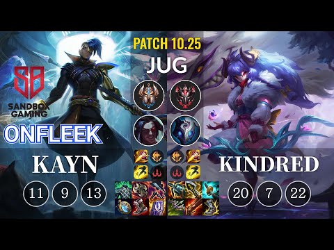 SB OnFleek Kayn vs Kindred Jungle - KR Patch 10.25