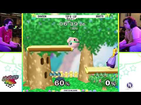 No Jawns 2: Top 8 - LQF - Dawson (Puff) Vs. Bbatts (Peach) - SSBM Tournament