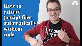 How to extract (unzip) files automatically without code