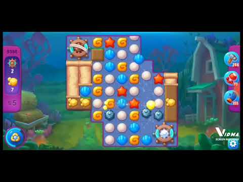 Fishdom. 9398 super hard level no boosters and diamonds. 11 moves