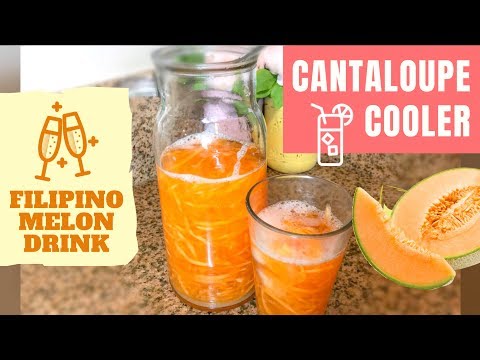 FILIPINO MELON DRINK | CANTALOUPE COOLER | YUMMY MELON JUICE | COOKING VLOG