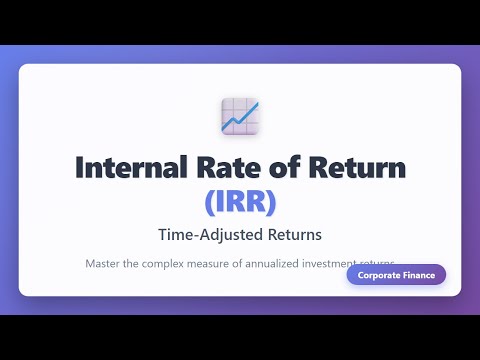 Internal Rate of Return (IRR) | Vibepedia
