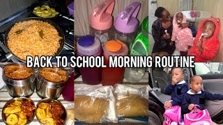 Get ready with us for school on a rainy day | What my Nigerian children eats as lunch in school