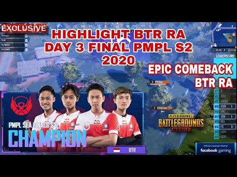 Ryzen Ngamuk! Epic Comeback BTR RA | Juara PMPL SEA Season 2 - PUBG Mobile