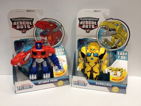 Transformers Rescue Bots - Dinobot OPTIMUS PRIME and BUMBLEBEE
